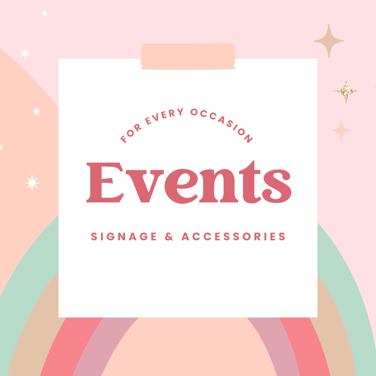 Event Signage & Accessories | Signage, Table Numbers, Place Tags