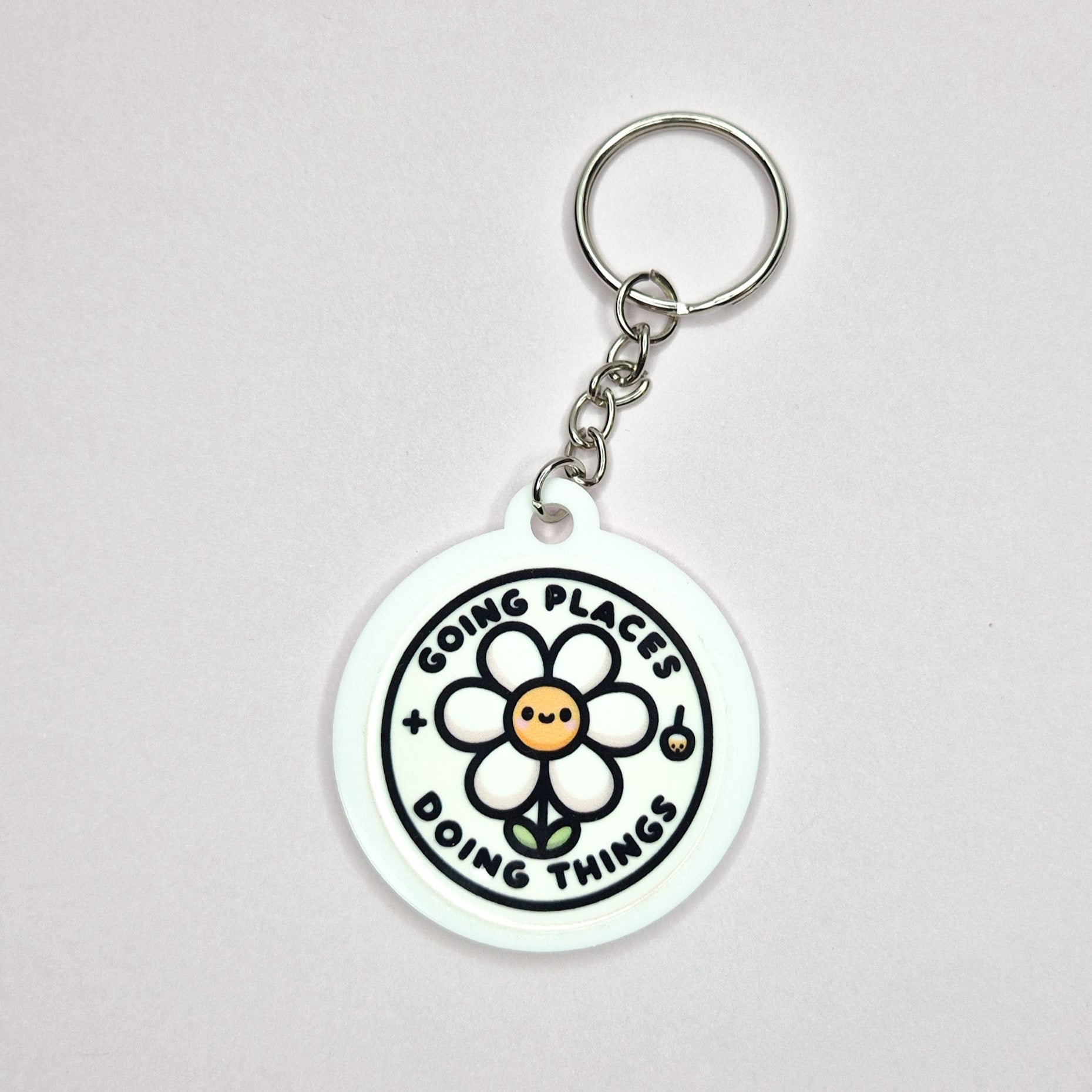 Going Places Doing Things Acrylic Keychain