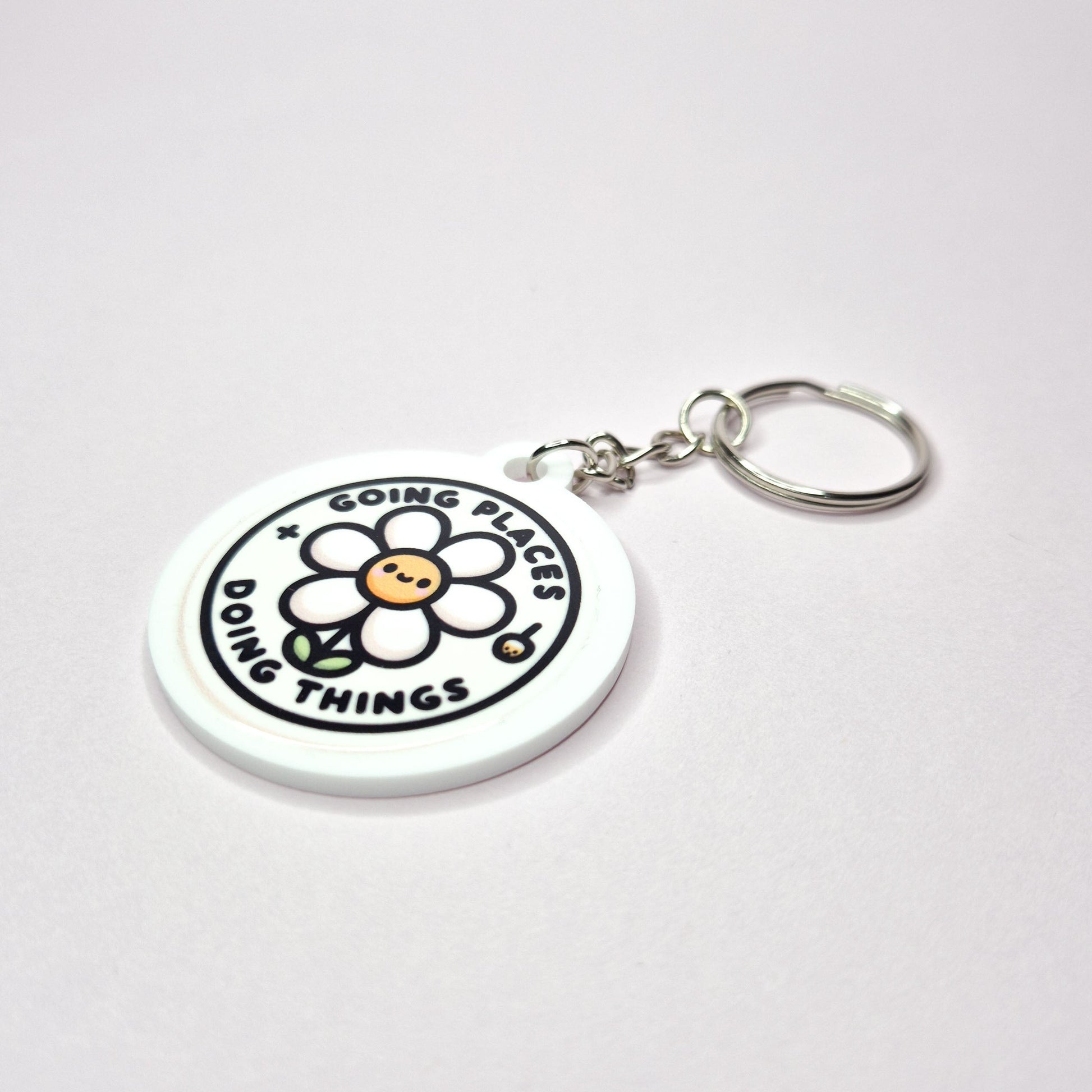 Going Places Doing Things Acrylic Keychain