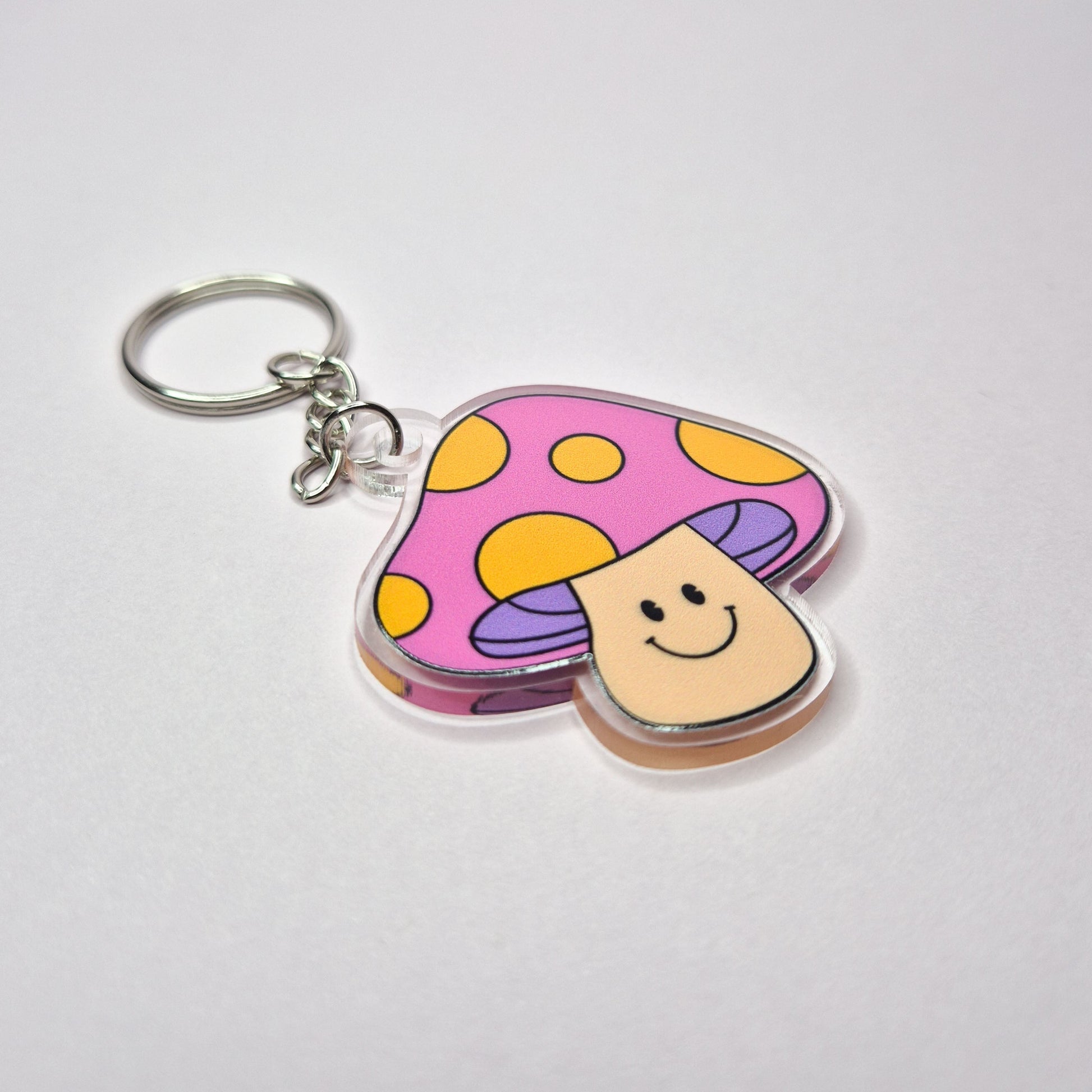 Groovy Mushroom Acrylic Keychain