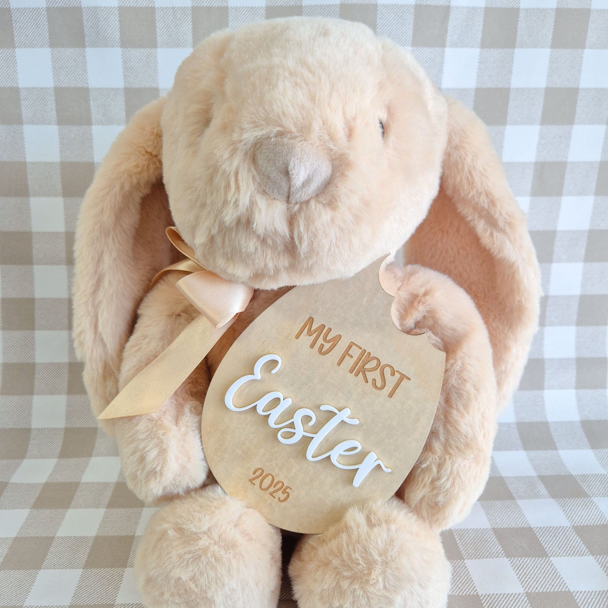 My First Easter Plaque Egg Shape with Bite Missing