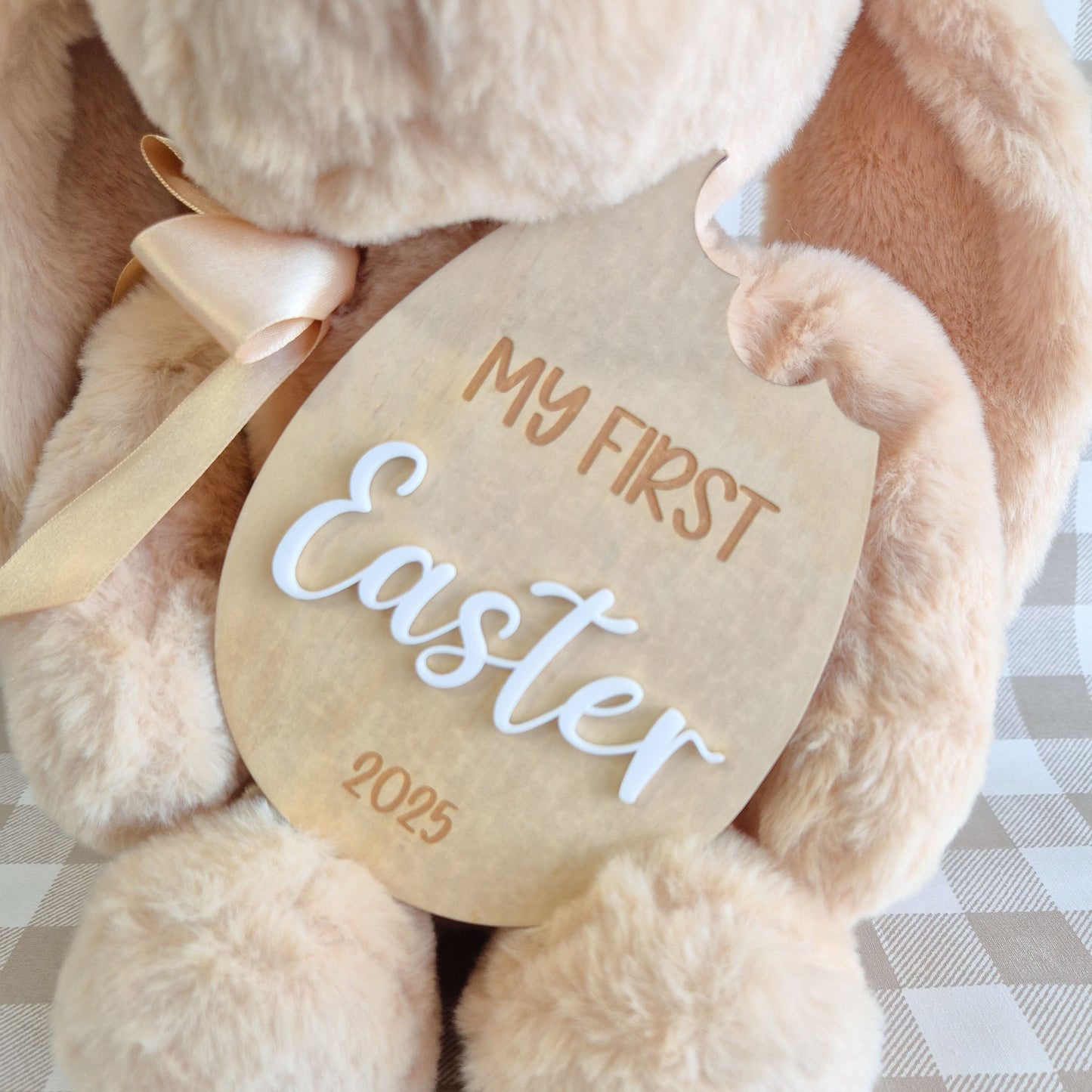 My First Easter Plaque Egg Shape with Bite Missing