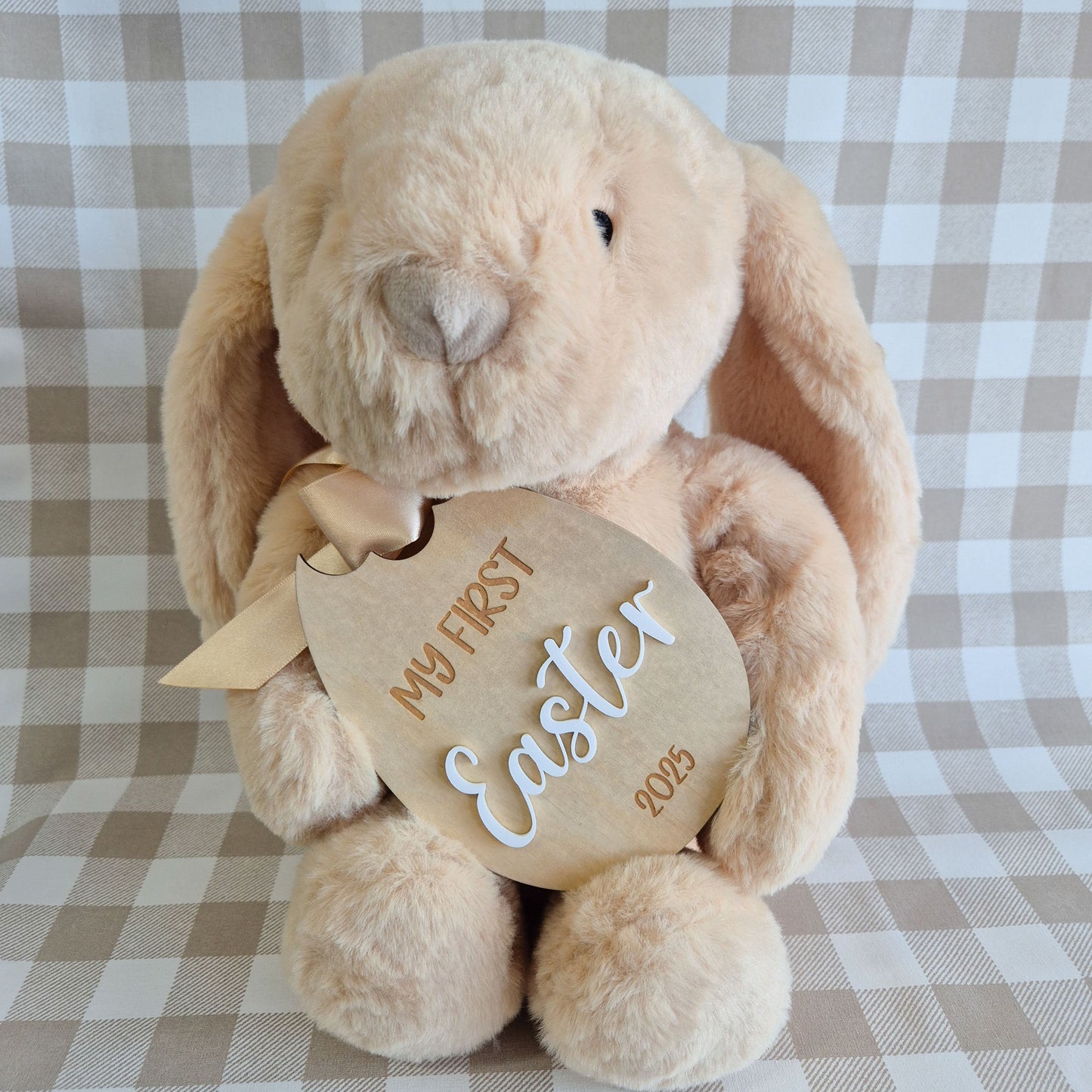 My First Easter Plaque Egg Shape with Bite Missing