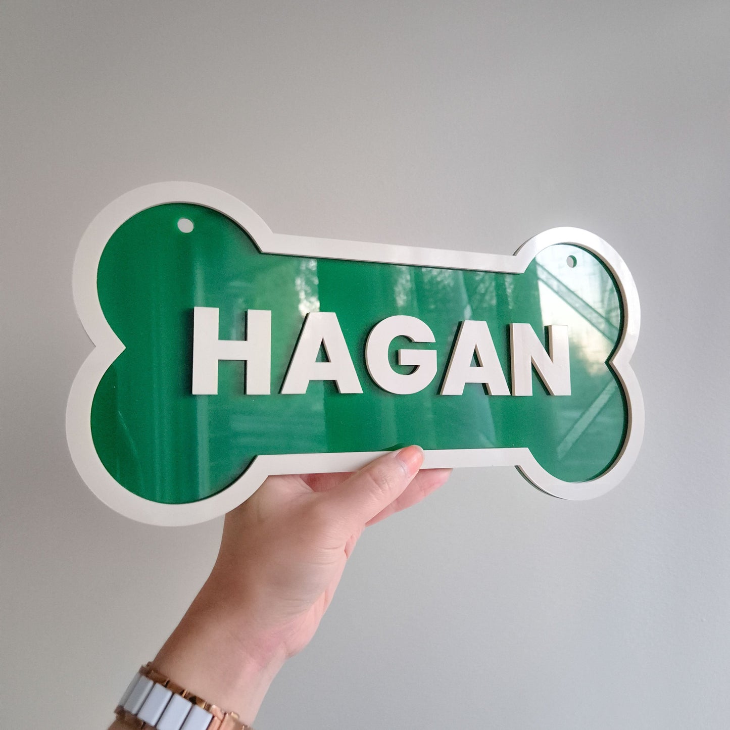 Personalised Dog Crate Kennel Sign Plaque