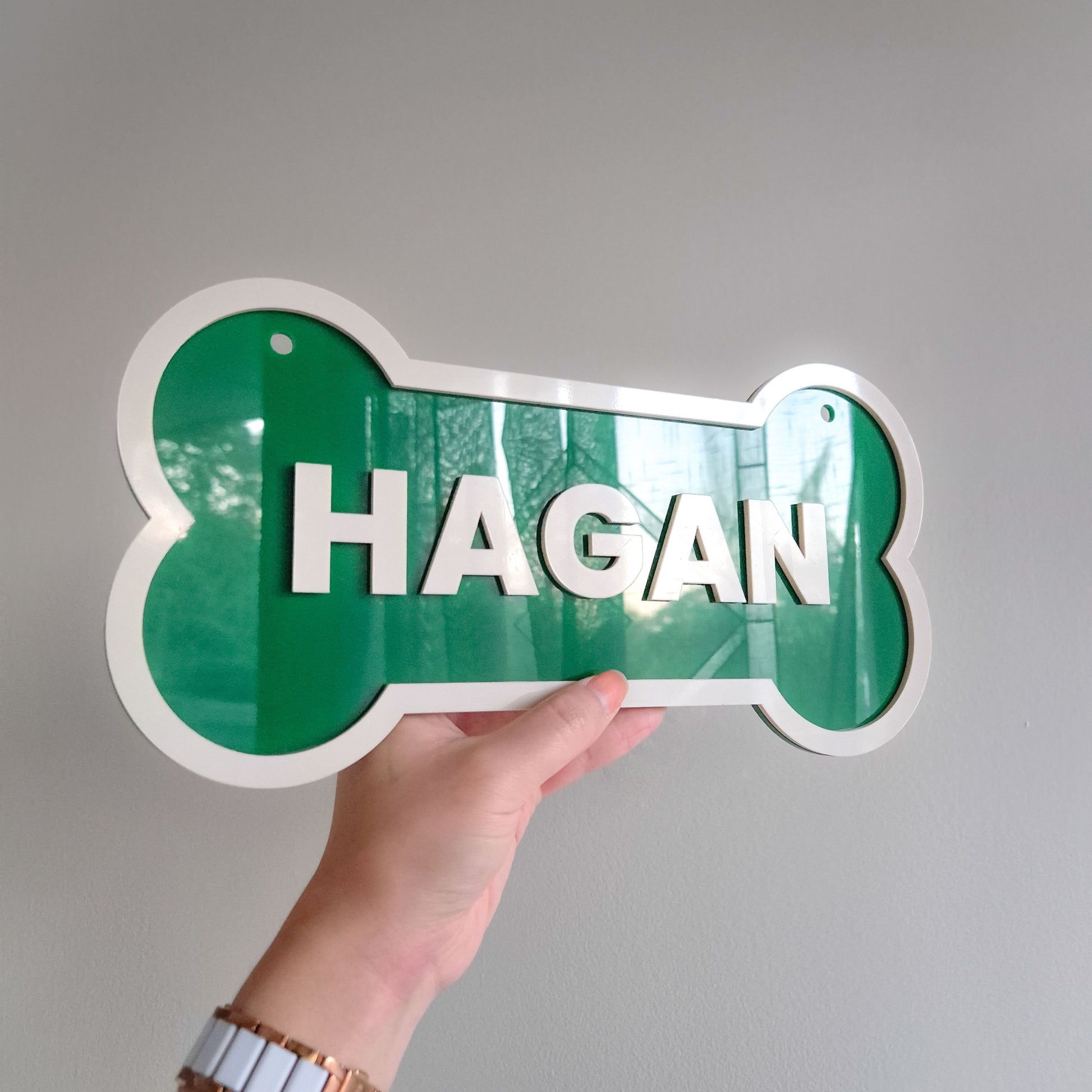 Personalised Dog Crate Kennel Sign Plaque