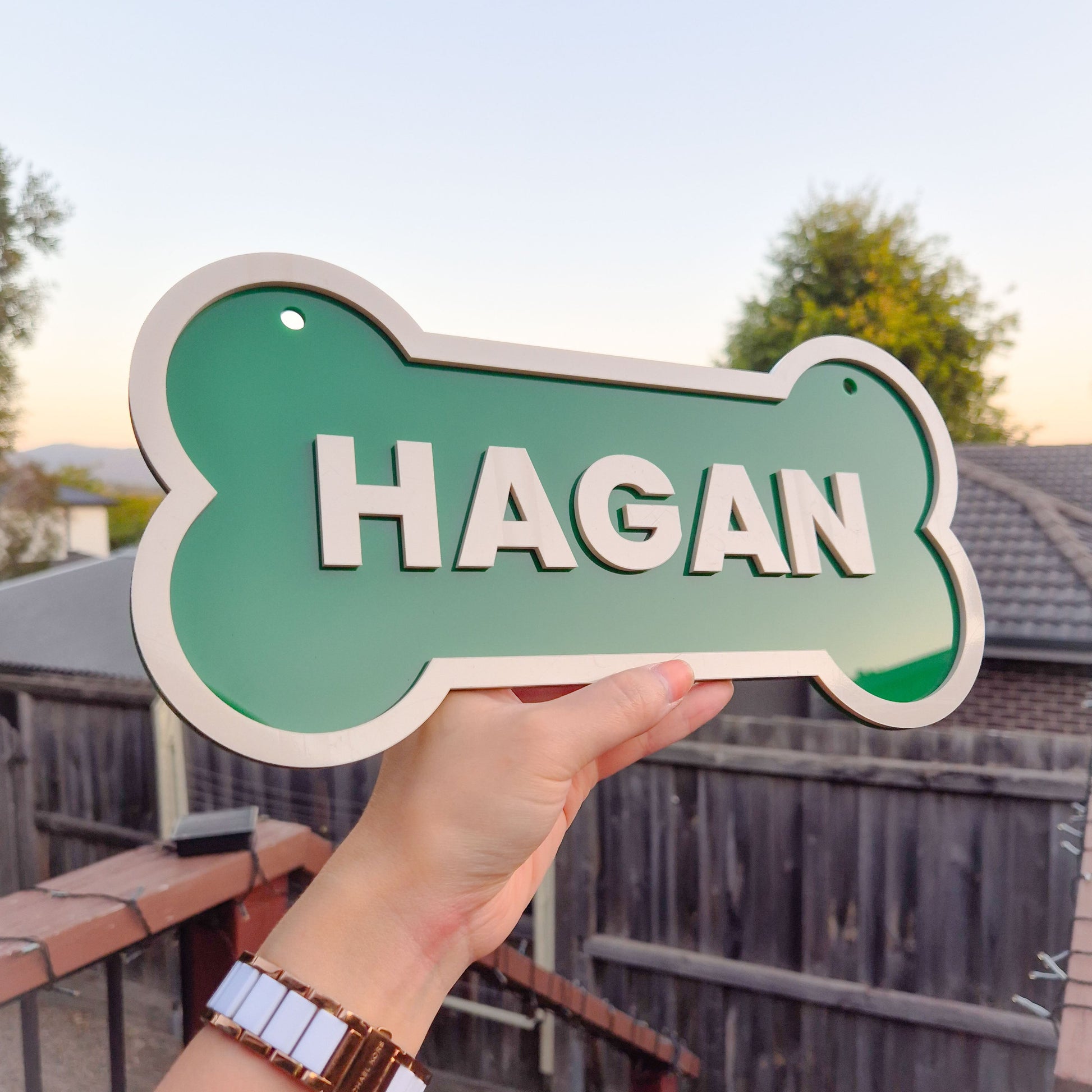 Personalised Dog Crate Kennel Sign Plaque