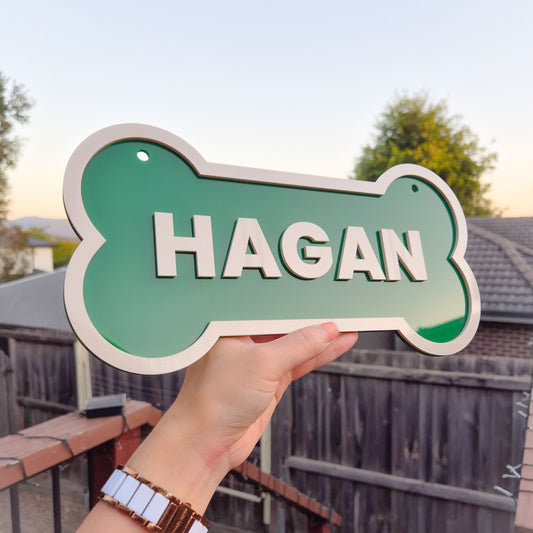 Personalised Dog Crate Kennel Sign Plaque