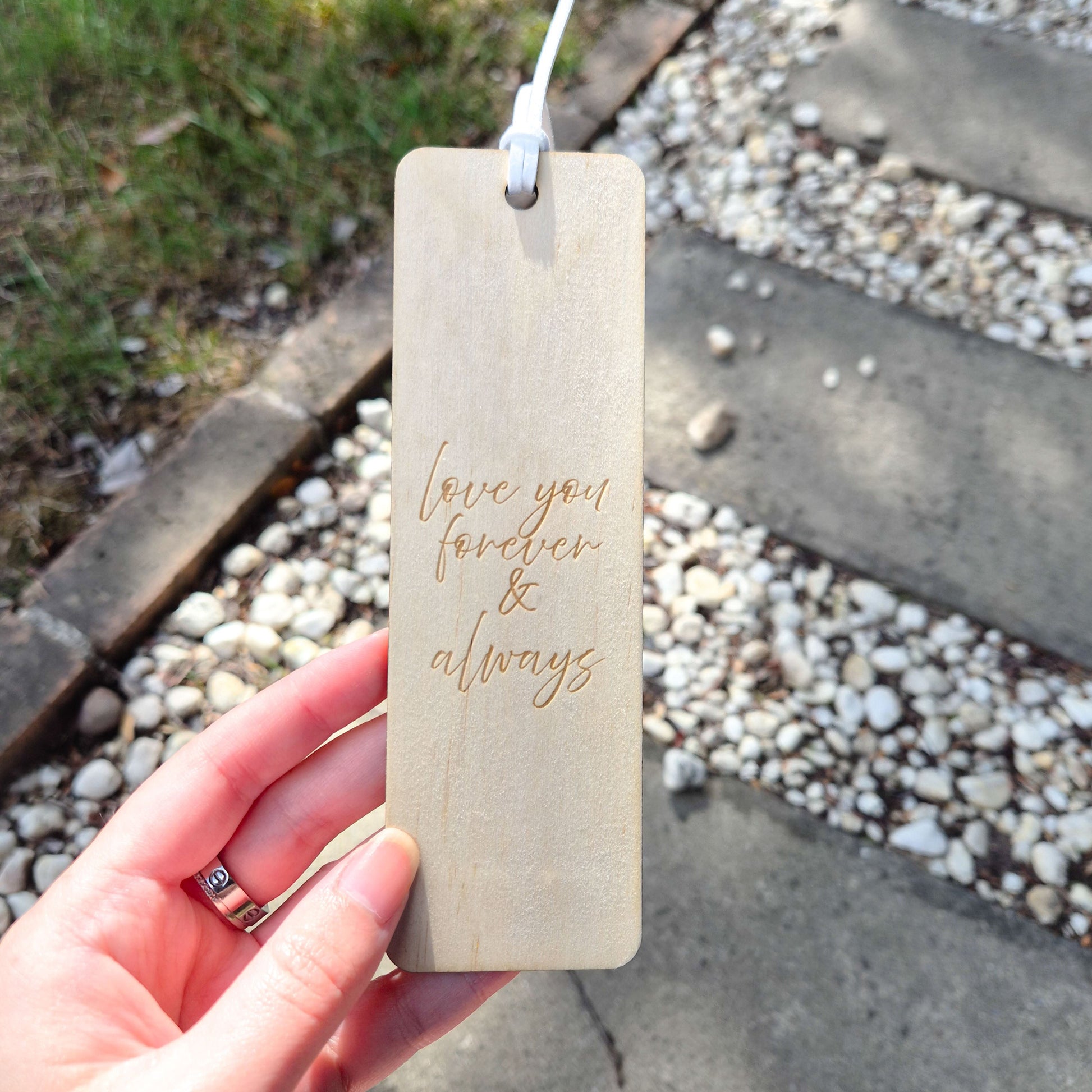 Plywood Bookmark Love You Forever & Always