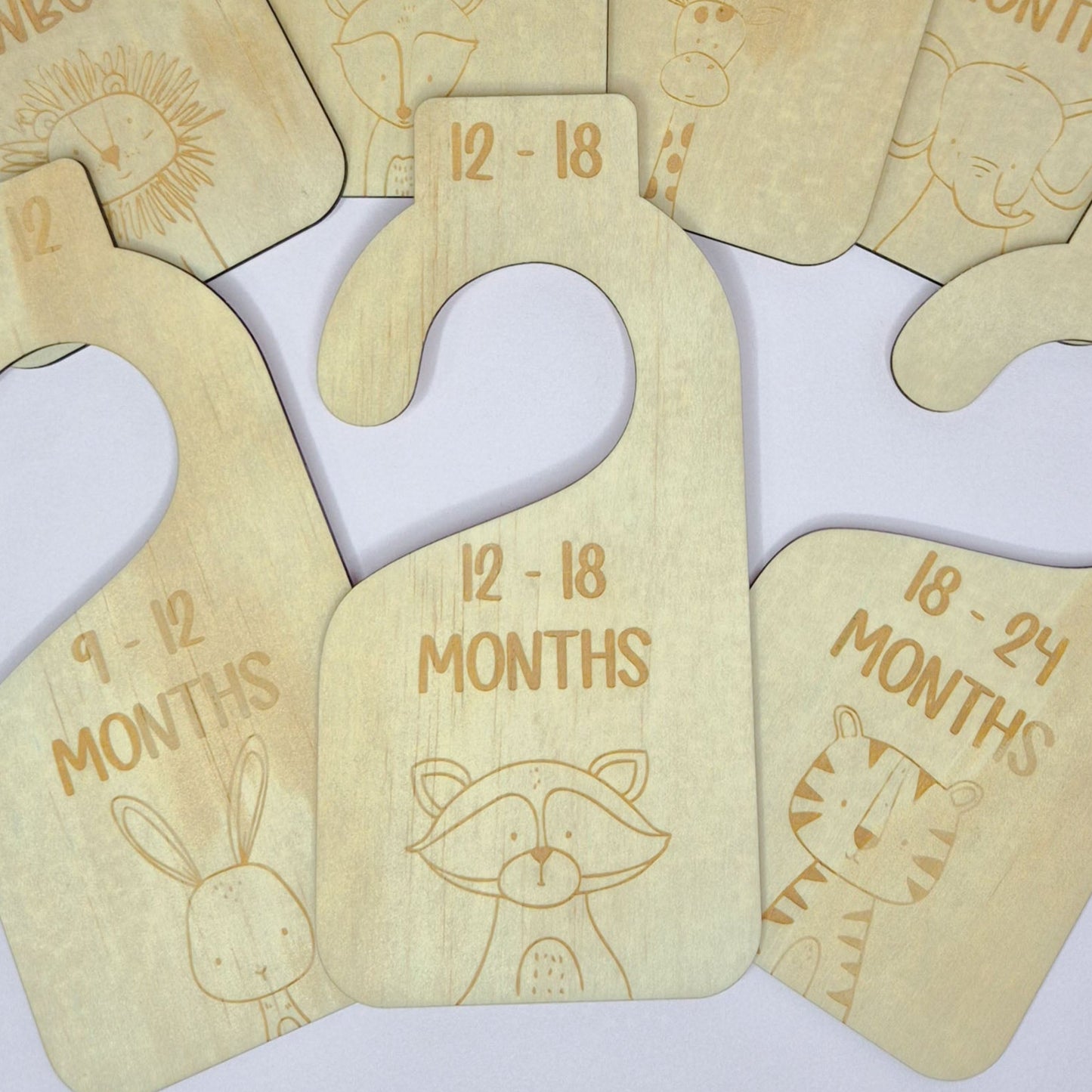 Plywood Clothes Dividers Safari Themed