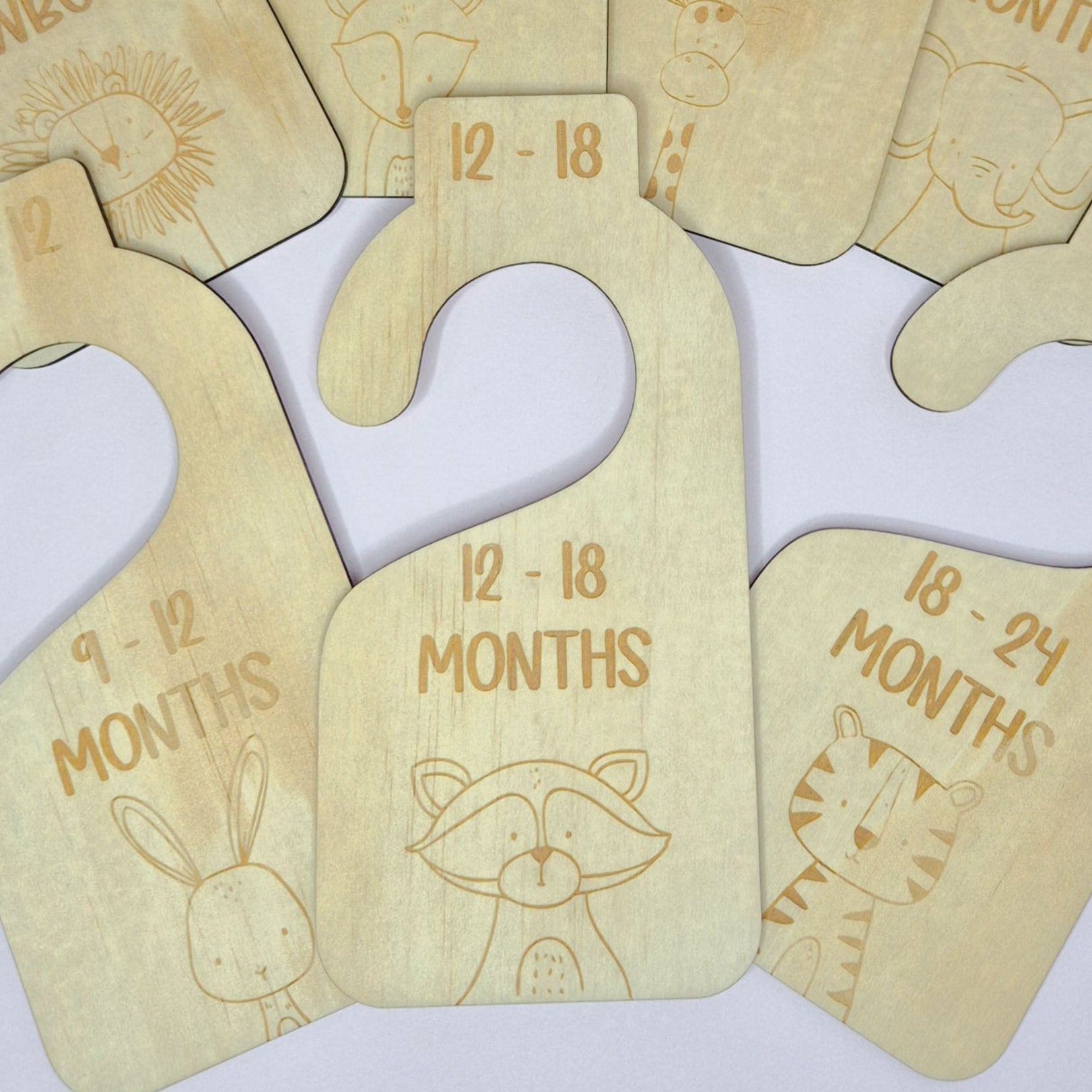 Plywood Clothes Dividers Safari Themed