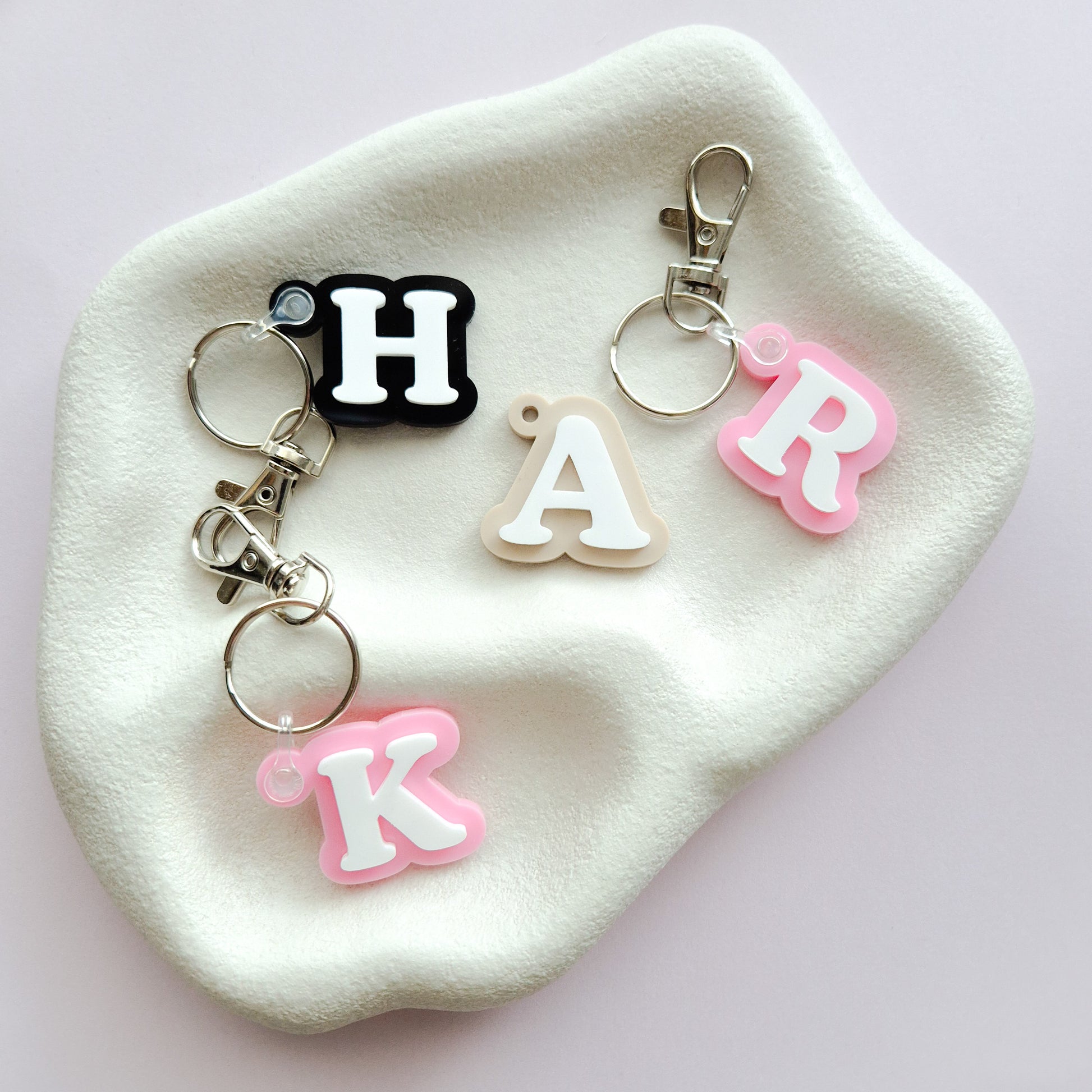 Single Letter Keychain 01