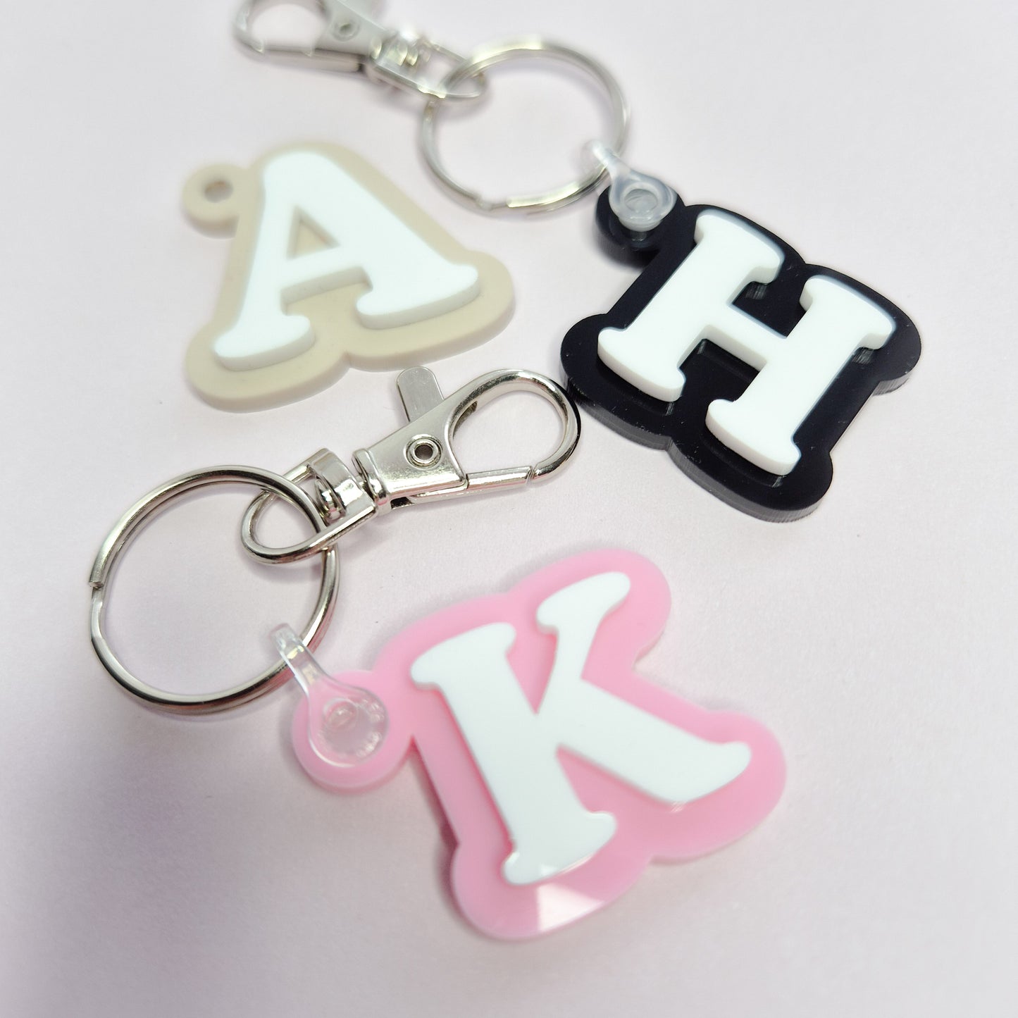 Single Letter Keychain 04