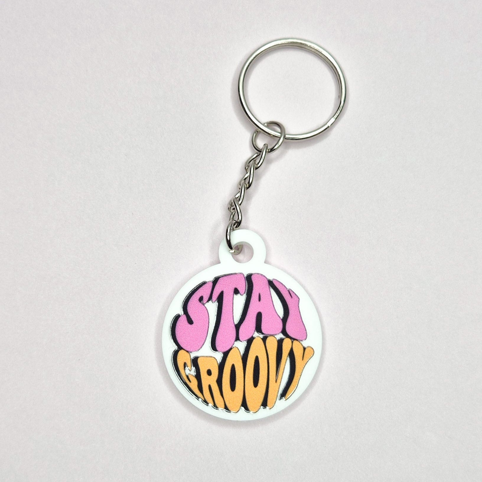 Stay Groovy Acrylic Keychain
