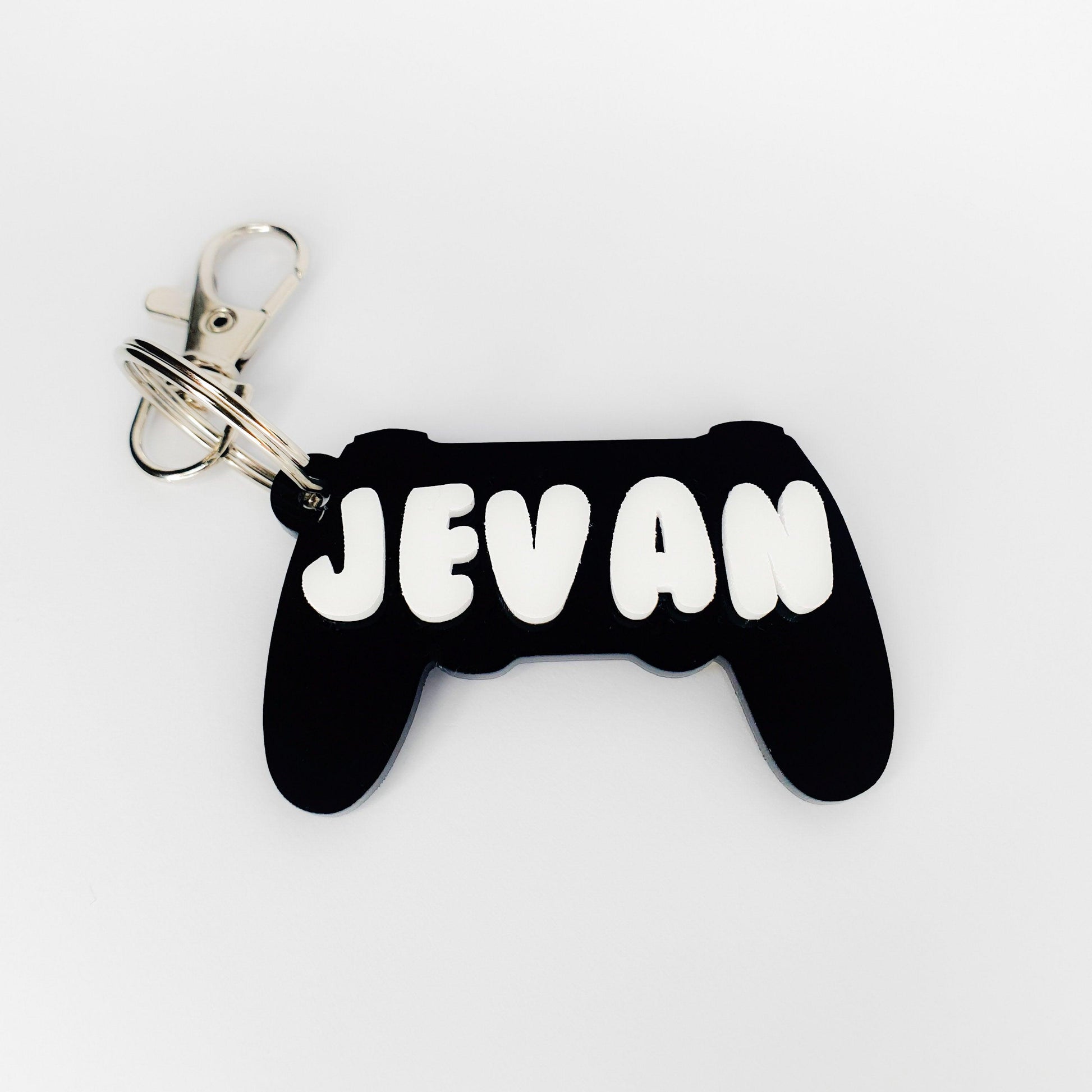 custom name game controller keychain