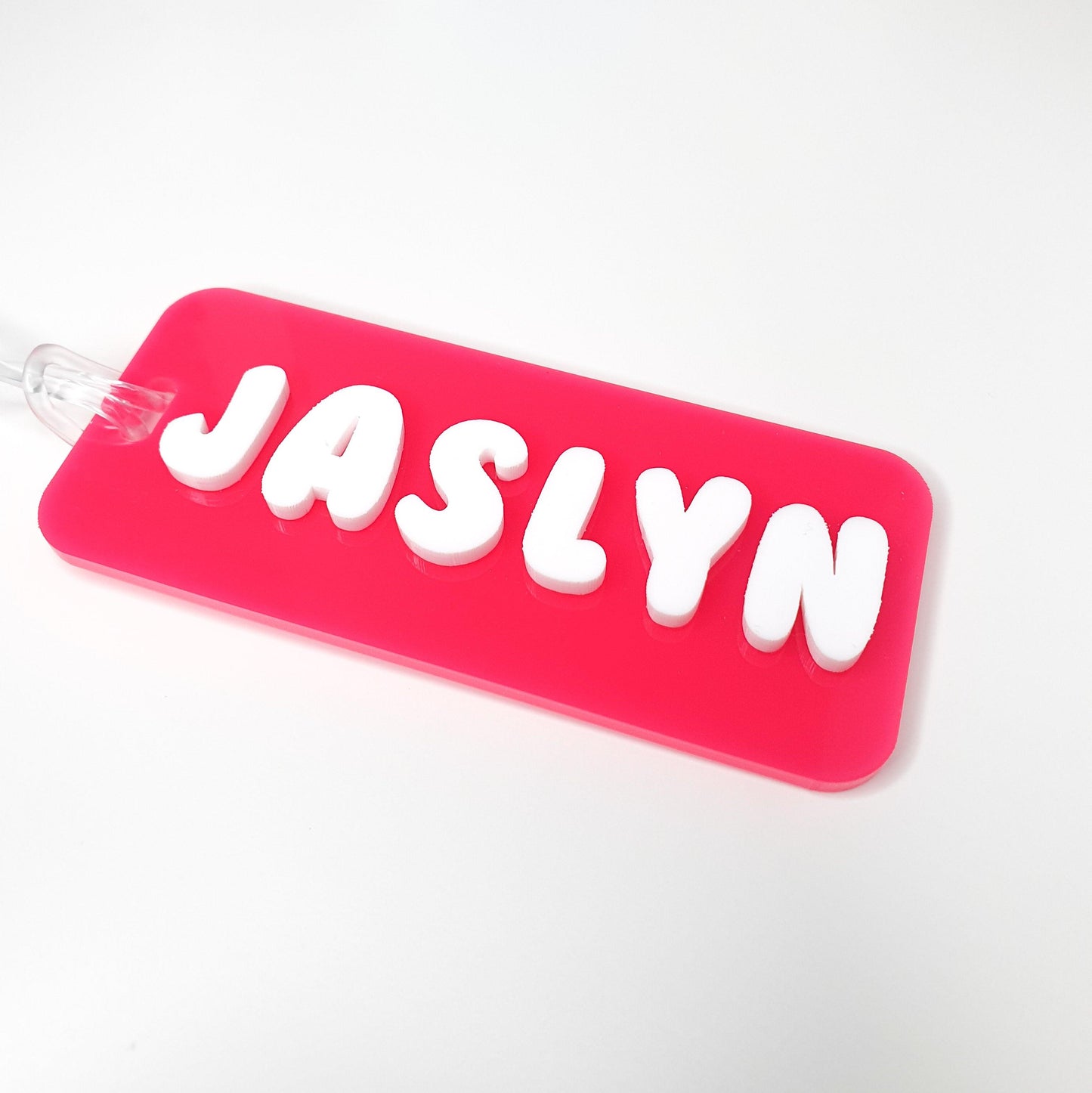 personalised acrylic baggage luggage tag