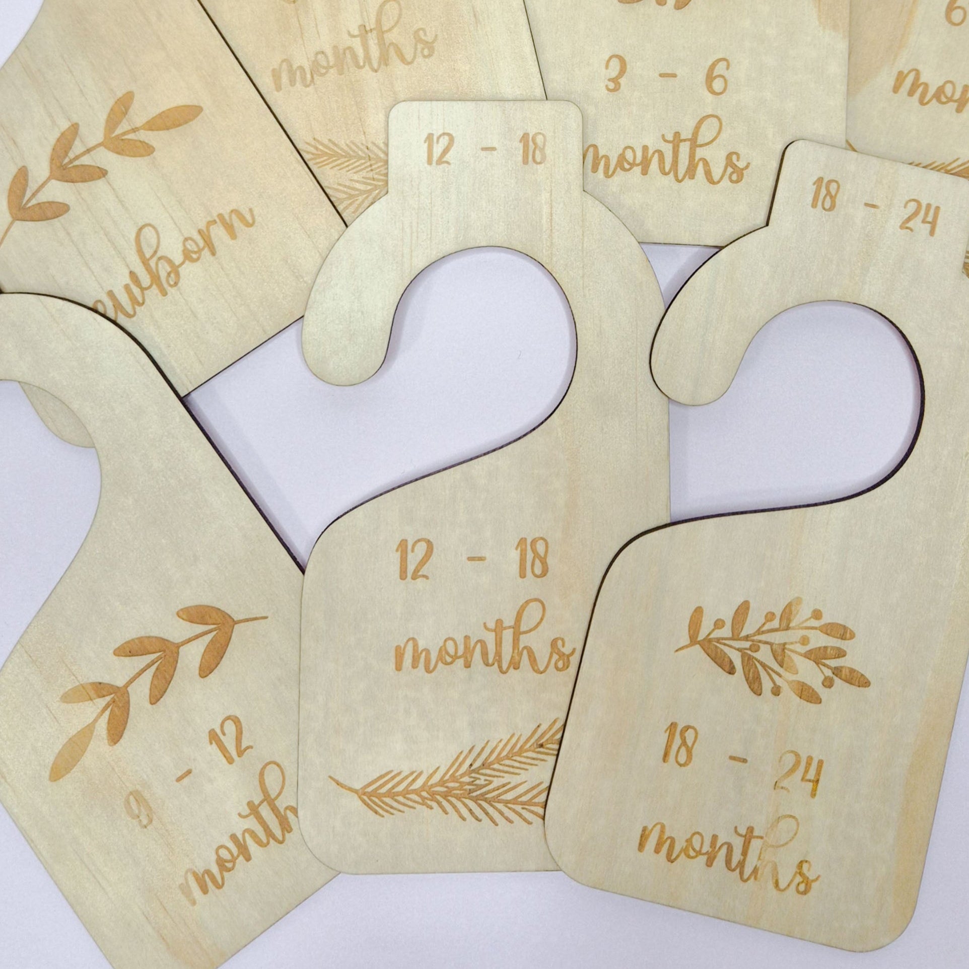 plywood clothes dividers floral themed