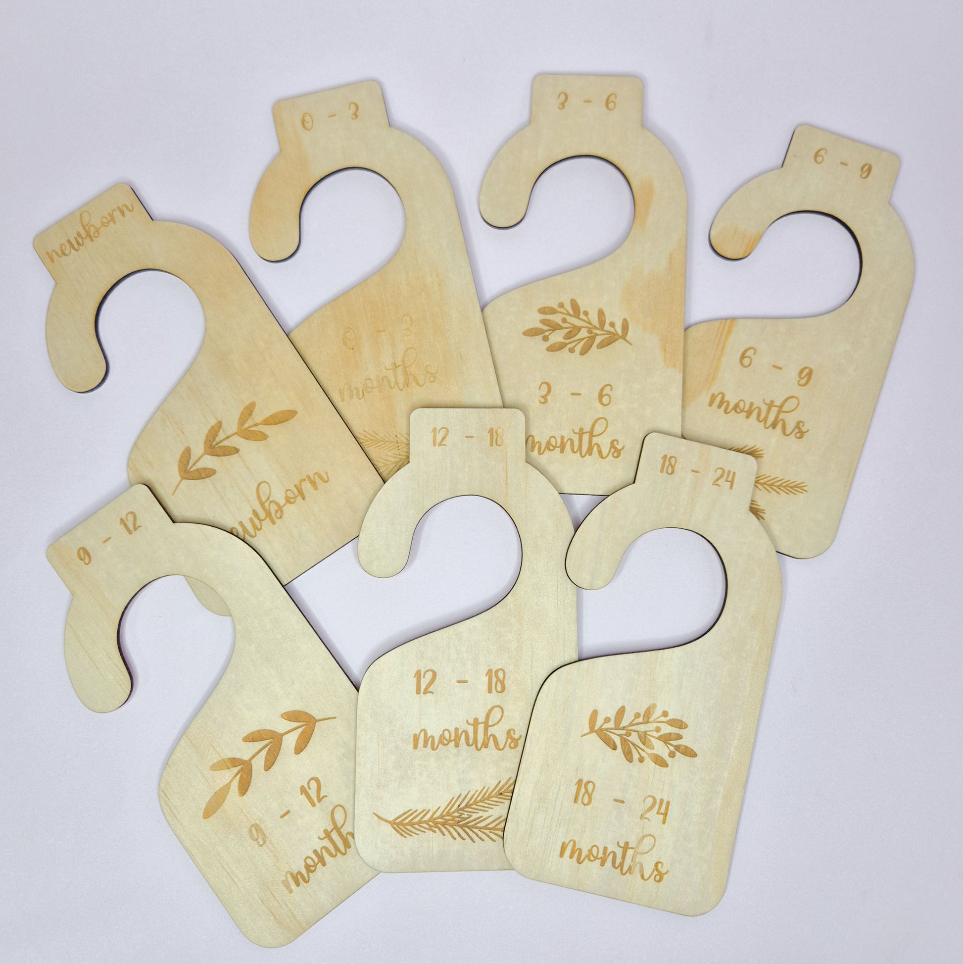 plywood clothes dividers floral themed