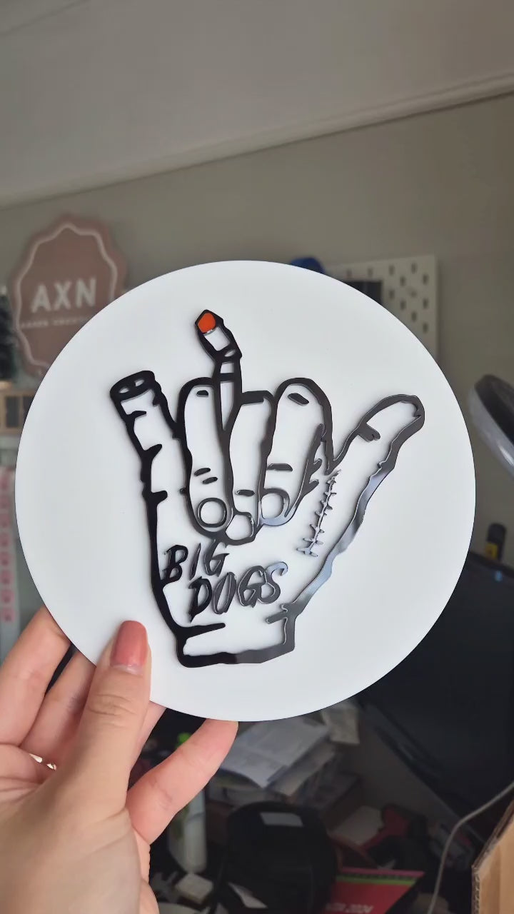 Round Acrylic Business Sign