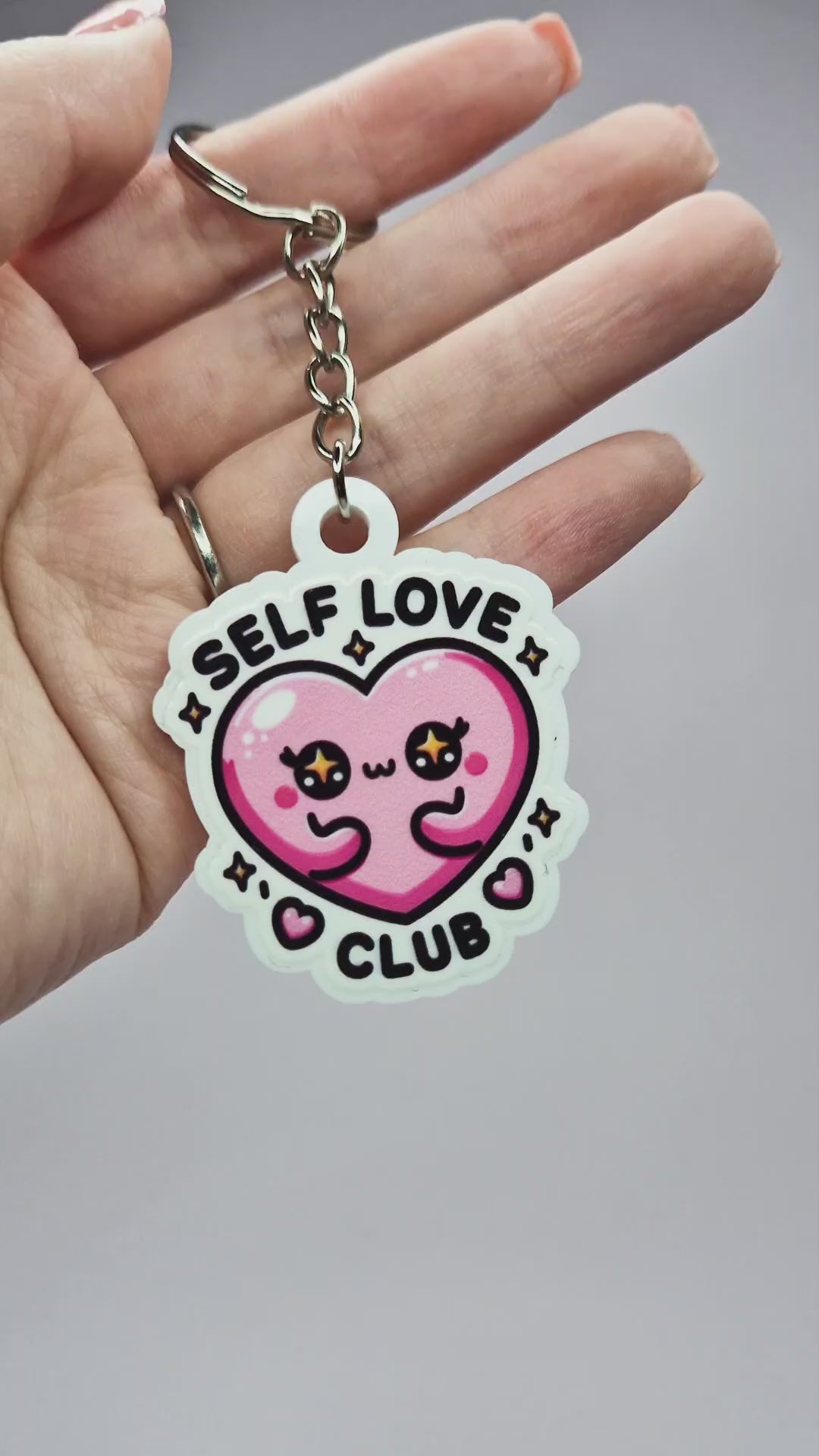 Self Love Club Acrylic Keychain