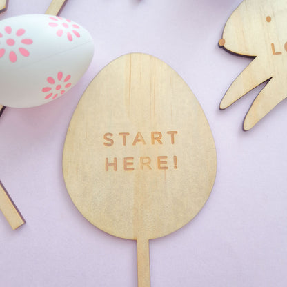 Easter Egg Hunt Garden Stakes