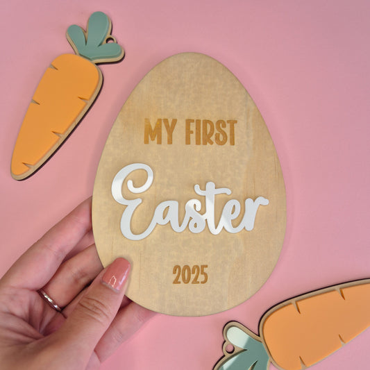 My First Easter Plaque Egg Shape