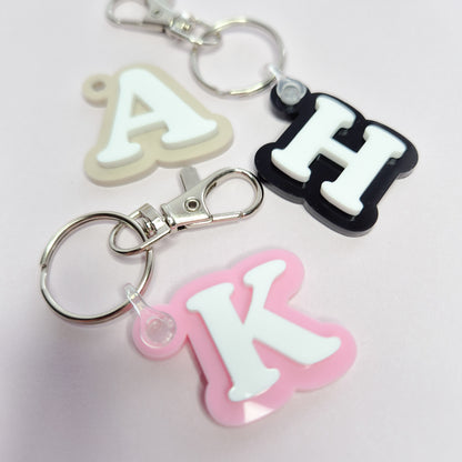 Single Letter Keychain 04