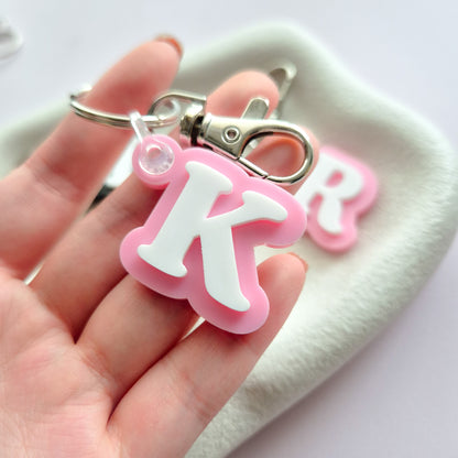 Single Letter Keychain 05