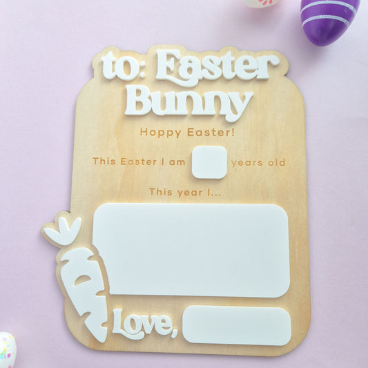 To Easter Bunny Board