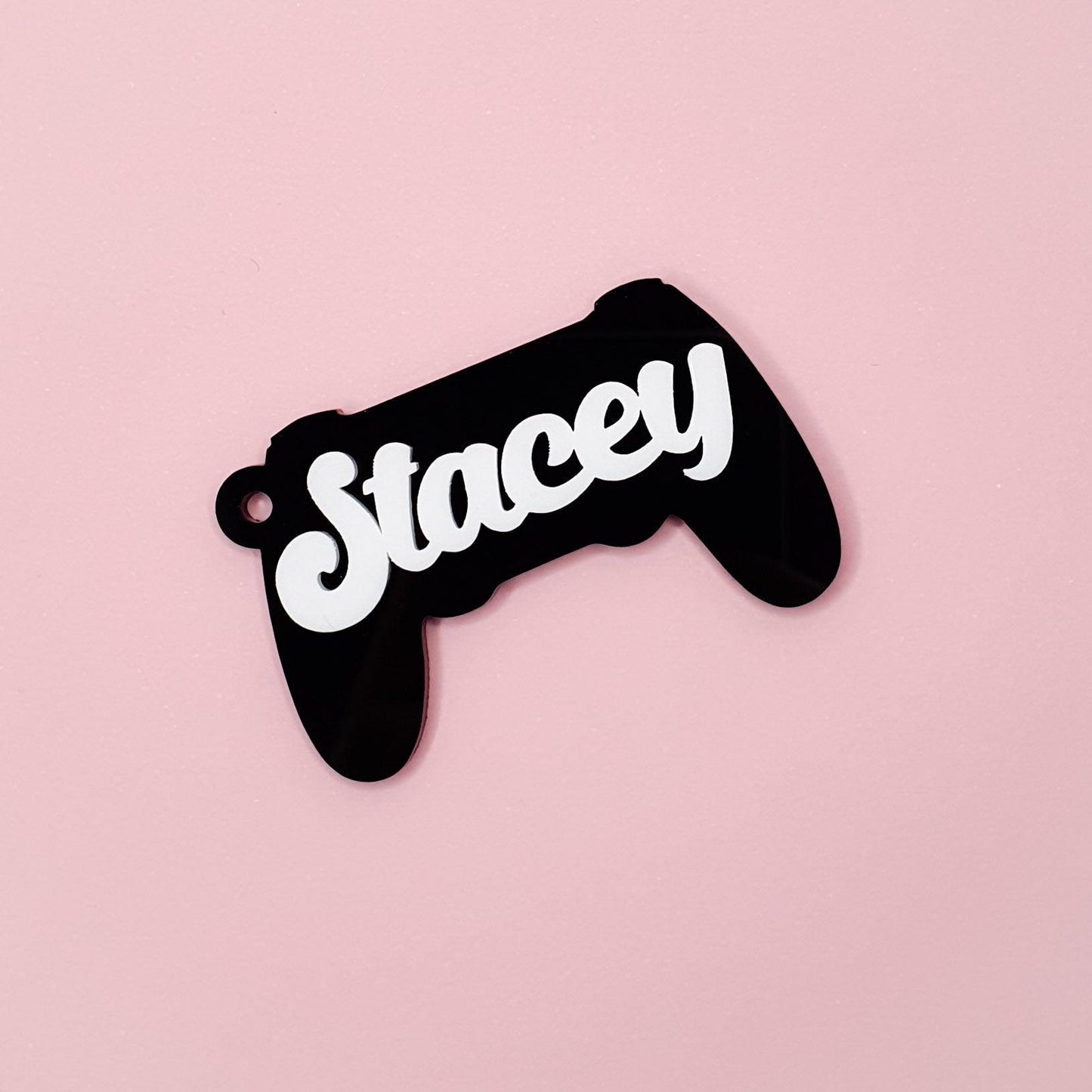 custom name game controller keychain