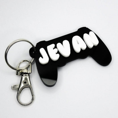 custom name game controller keychain 