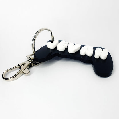 custom name game controller keychain 