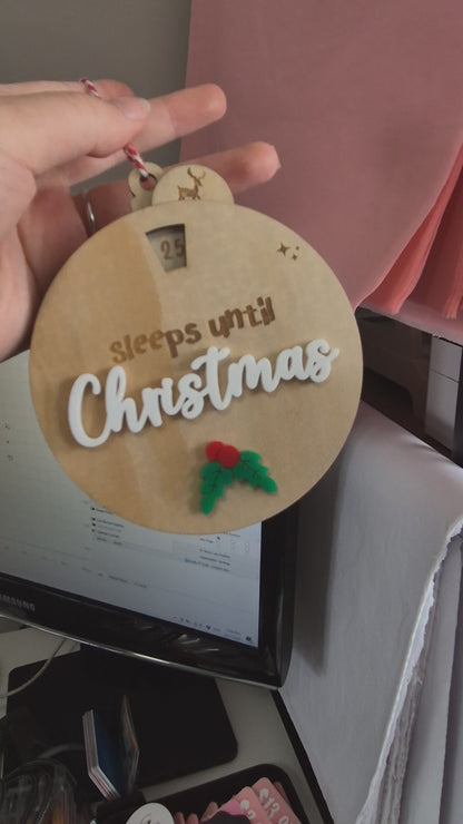 Spinning Christmas Countdown in Plywood