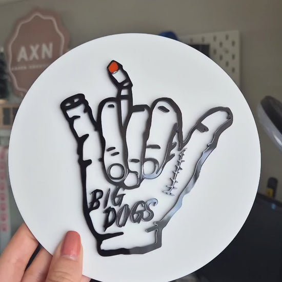 Round Acrylic Business Sign
