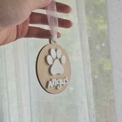 Paw Print Ornament