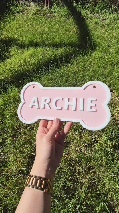 Personalised Dog Crate/Kennel Name Plate
