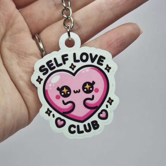 Self Love Club Acrylic Keychain