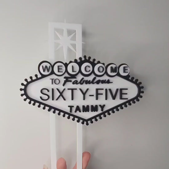 las vegas themed cake topper