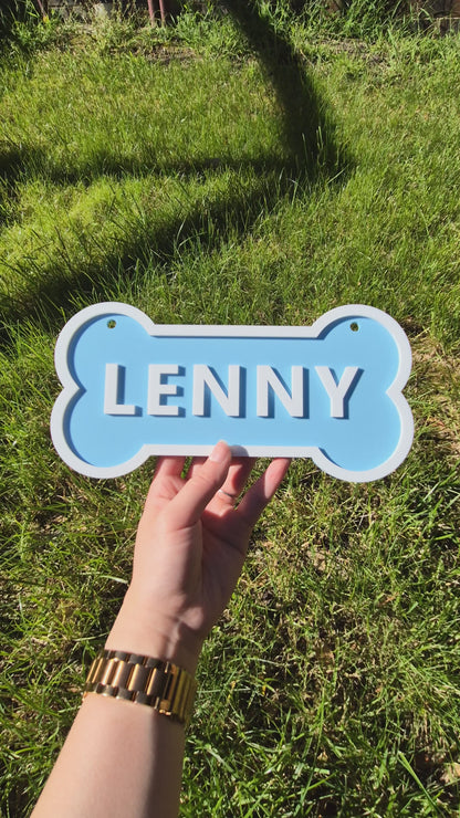 Personalised Dog Crate/Kennel Name Plate
